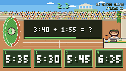 Stadium Clock Sums gameplay