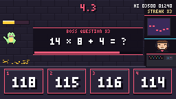 Boss Battle Sums gameplay